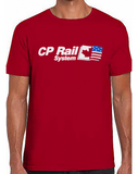 Canadian Pacific / CP Rail System Duel Flags T-shirt