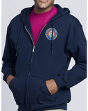 Zip - Canadian Pacific 1917-1929 Beaver Shield Logo - Zippered Hoodie