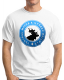 Canadian Pacific Merger Acquisition (CM&Q) Central Maine & Quebec Logo T-shirt