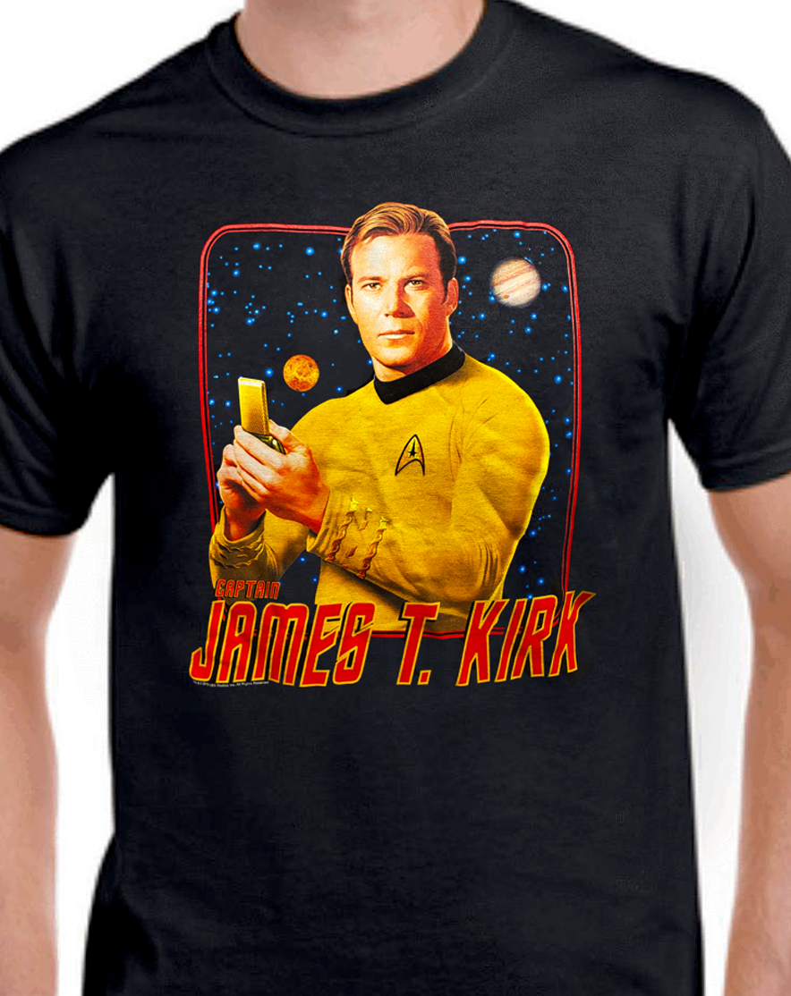 Captain Kirk William Shatner Star Trek The Original Series T shi