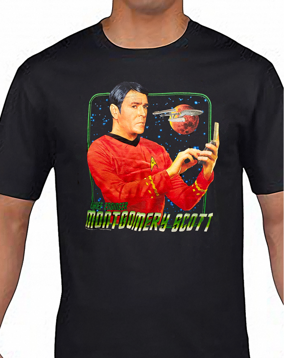 Chief Engineer - Montgomery Scott (James Doohan) - Star Trek The Original Series - T-shirt