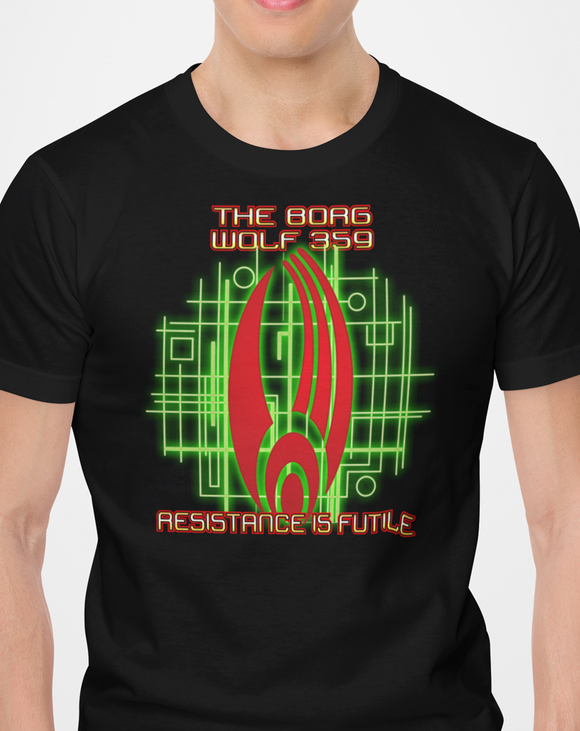 The Borg - Wolf 359...  Resistance is Futile! - Star Trek The Next Generation - T-shirt