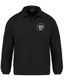 Classic Coaches Style Team Jacket featuring the Canadian Pacific 1881 Beaver Shield  Directly Embroidered into Fabric Front view