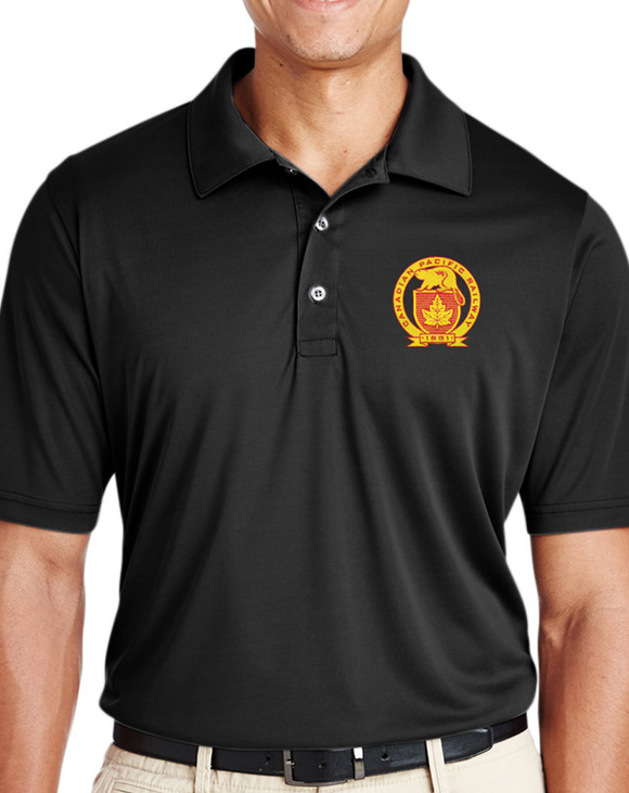 Canadian Pacific 1881 Golden Beaver Shield Performance Polo Shirt