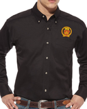 Canadian Pacific 1881 Golden Beaver Shield Logo - Long Sleeve Work Shirt