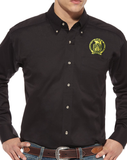 Canadian Pacific 1881 Golden Beaver Shield Logo - Long Sleeve Work Shirt