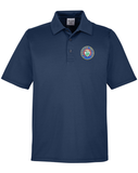 Canadian Pacific 1920's Beaver Shield Logo - Performance Polo Shirt - Navy Blue