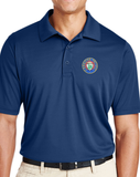 Canadian Pacific 1920's Beaver Shield Logo - Performance Polo Shirt - Navy Blue