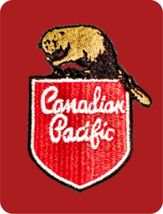 Canadian Pacific 1950's Beaver Shield Logo - Long Sleeve Work Shirt