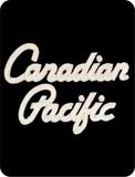 Zip - Canadian Pacific 1960's Script Lettering Logo - Zippered Hoodie