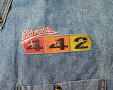 Classic Oldsmobile 442 Logo - Denim Long Sleeve Shirt