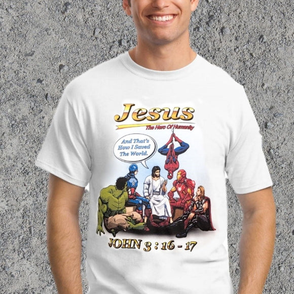 Inspirational - Jesus The Hero Of Humanity T-Shirt