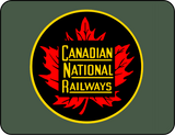 Classic Canadian National Railways 1950's Maple Leaf Logo - T-shirt