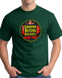 Classic Canadian National Railways 1950's Maple Leaf Logo - T-shirt
