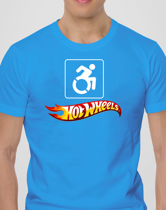 Handicapped Hot Wheels Racing Logo - T-Shirt