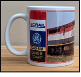 BC Rail #4624 - C40-8M - "Dash 8 Cowl" Diesel Locomotive - 11 oz Ceramic Coffee Mug
