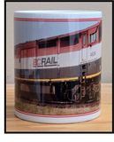 BC Rail #4624 - C40-8M - "Dash 8 Cowl" Diesel Locomotive - 11 oz Ceramic Coffee Mug