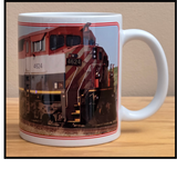 BC Rail #4624 - C40-8M - "Dash 8 Cowl" Diesel Locomotive - 11 oz Ceramic Coffee Mug