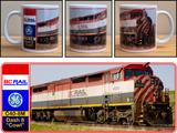 BC Rail #4624 - C40-8M - "Dash 8 Cowl" Diesel Locomotive - 11 oz Ceramic Coffee Mug