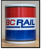 BC Rail New (Tri Color) Logo - 11 oz Ceramic Coffee Mug