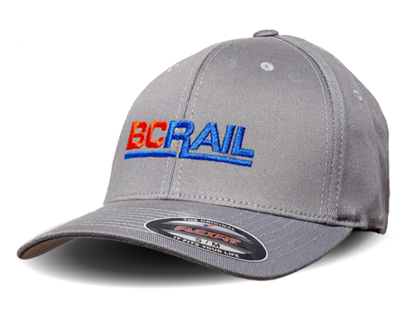 CN - BC Rail New Logo Light Gray Flexfit Cap