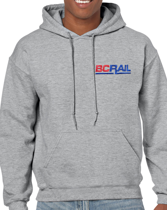 CN - BC Rail Red & Blue (New Logo) - Pullover Hoodie