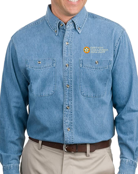 CN - BCR Dogwood Logo Denim Long Sleeve Shirt