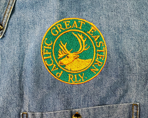 Pacific Great Eastern (PGE) Logo Denim Long Sleeve Shirt
