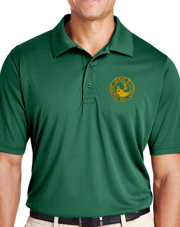 CN - Pacific Great Eastern (PGE) Performance Polo Shirt - Forest Green