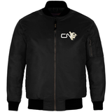 CN North America Logo - Front & Back Embroidered Insulated Bomber Jacket