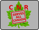 CN - Canadian National - CNR Serves All Canada "Reefer Colors" Logo T-Shirt