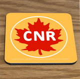Canadian National (CN) Historic Logo's - Cork Backed Table Coaster Set