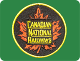 Classic Canadian National Railways 1950's Maple Leaf Logo - Zippered Hoodie