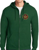 Classic Canadian National Railways 1950's Maple Leaf Logo - Zippered Hoodie