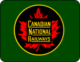 Classic Canadian National Railways 1950's Maple Leaf Logo - T-shirt