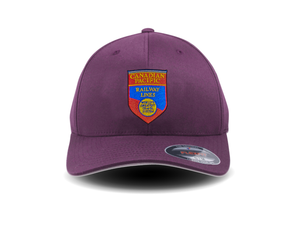 Canadian Pacific - Worlds Greatest Travel System Shield Logo - Maroon Cap
