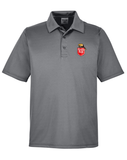 Canadian Pacific 1950's Beaver Shield Performance Polo Shirt - Charcoal