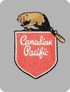 Canadian Pacific - CP Beaver Shield Logo (1950's) Embroidered Sweatshirt