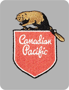 Zip - Canadian Pacific 1950's Classic Beaver Shield Logo - Zippered Hoodie