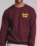 Canadian Pacific - CP 1950's Script Style Lettering Embroidered Sweatshirt