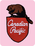 Canadian Pacific - CP Beaver Shield Logo (1960's) Embroidered Sweatshirt