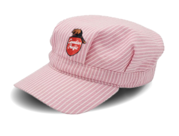 Canadian Pacific 1960's Beaver Shield Embroidered Pink Engineers Cap (Youth)
