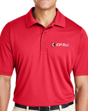 Canadian Pacific 1970's CP Rail "Multimark" Logo - Performance Polo Shirt - Red