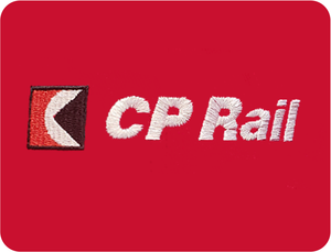 Canadian Pacific - CP Rail Multimark Logo Embroidered Sweatshirt (Red)