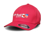Canadian Pacific 1990's CP Rail Systems Duel Flag Logo Red Flexfit Cap