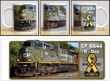 Canadian Pacific SD70ACU Military Locomotive #6644 D-Day 11 oz Ceramic Coffee Mug