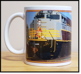 Canadian Pacific SD70ACU Heritage Locomotive No.7010 Tuscan & Gray Script Lettering - 11 oz Ceramic Coffee Mug