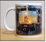 Canadian Pacific SD70ACU Heritage Locomotive No.7015 Tuscan & Gray Block Lettering - 11 oz Ceramic Coffee Mug