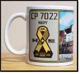 Canadian Pacific SD70ACU Military Locomotive #7022 Navy 11 oz Ceramic Coffee Mug