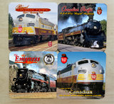 Canadian Pacific Passenger locomotives - Corked Back Table Coaster Set